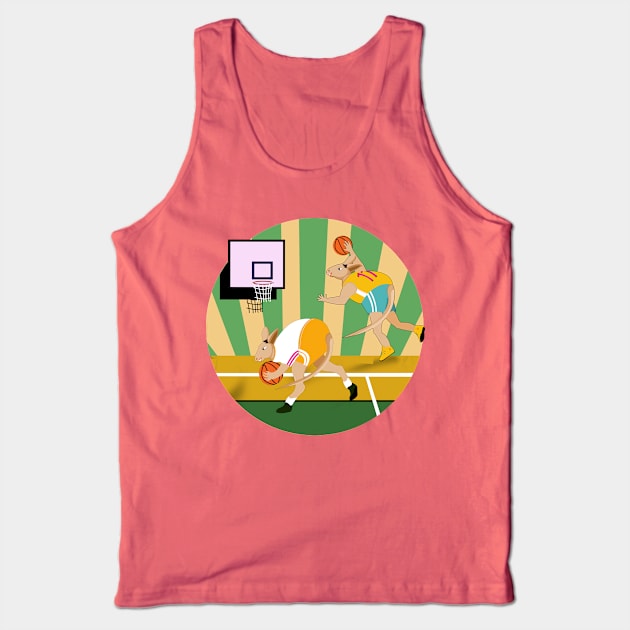 Basketball Kangaroos Tank Top by momomoma